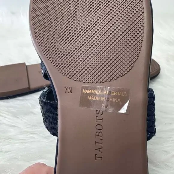 Talbots Faux Leather Women’s braided Sandal - Picture 4 of 5